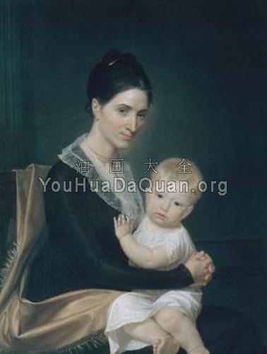 Mrs. Marinus Willett and Her Son Marinus, Jr. - 约翰·范德林